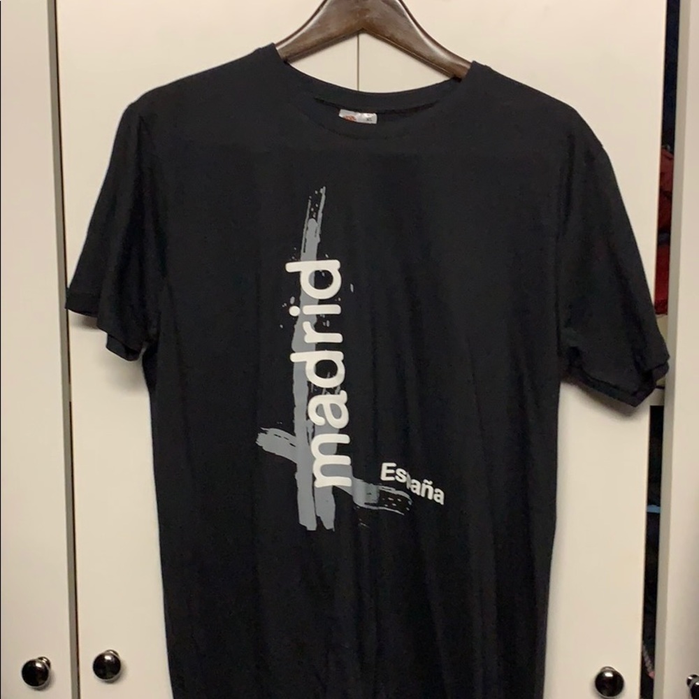 Madrid black T-shirt new